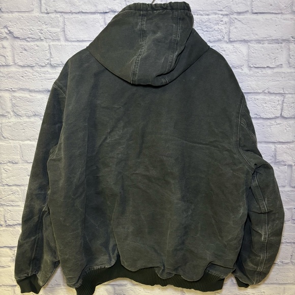 Carhartt Active Hooded Jacket Quilt Lined Mens 2XL Tall 101540 316 Green - Picture 6 of 16